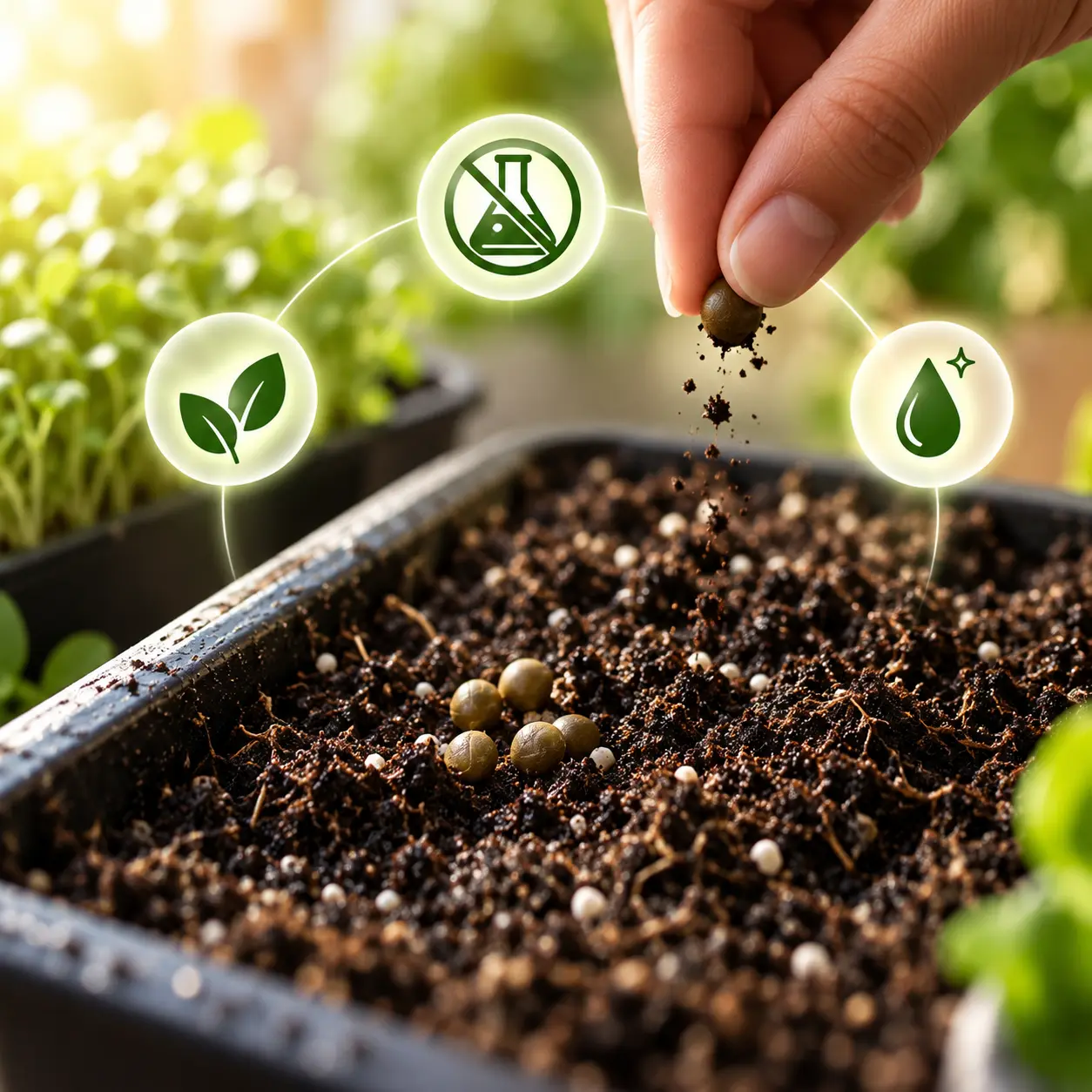 Untreated non-GMO microgreen seeds